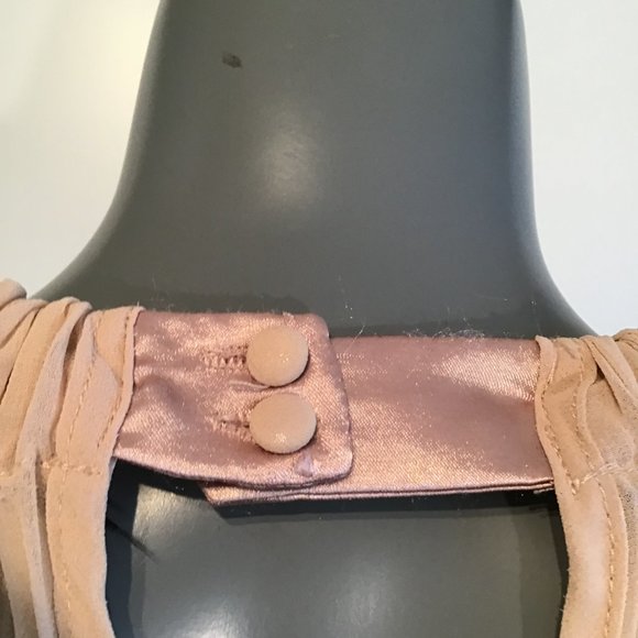 Moon Collection Sleeveless Pleated Halter Blouse Size S - Picture 8 of 10